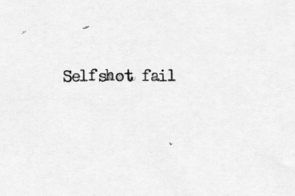 Selfshot fail 