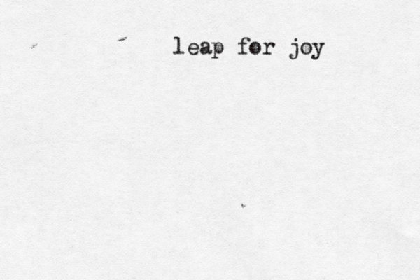 leap for joy 