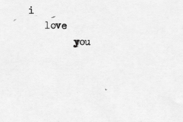 i love you 