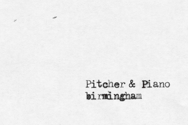 Pitcher & Piano birmingham