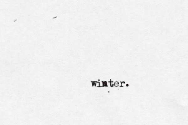 winter. 
