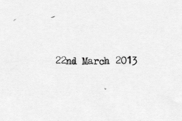 Sunday Sesh 22nd March 2013