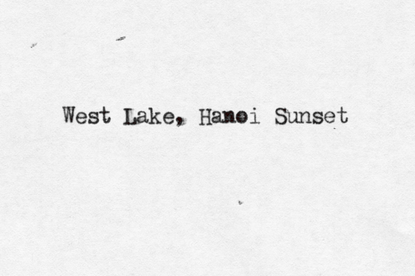 West Lake , Hanoi Sunset 