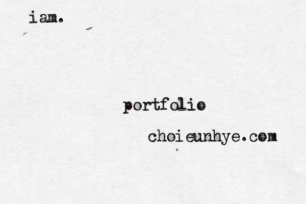 ch oieunhye.com iam. portfolio 