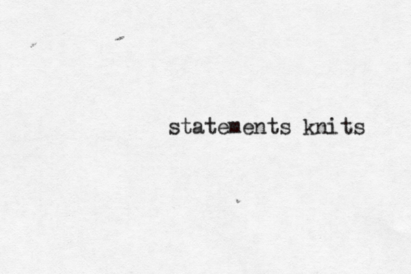 statements knits 