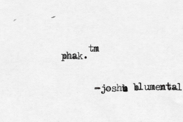 phak. tm -joshb u blumental 