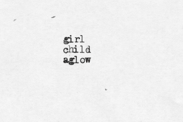 girl child aglow