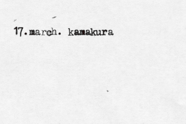 17.march. kamakura
