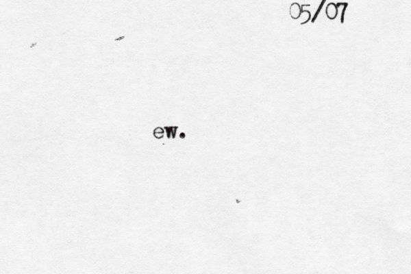 05/07 ew.