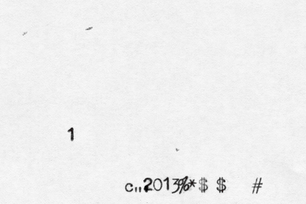 1 c 2013%*$£$><~#}{ "' 