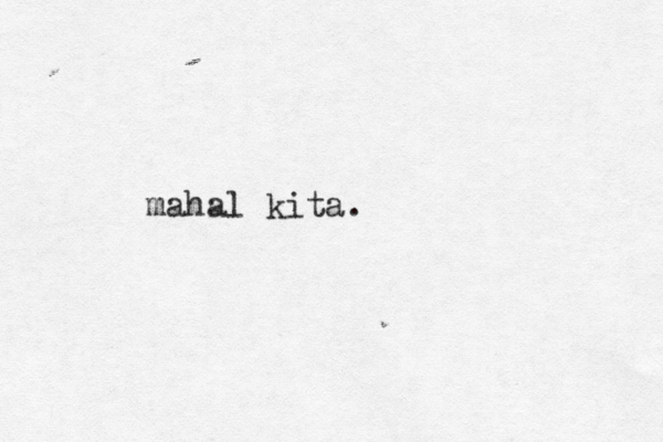 mahal kita. 