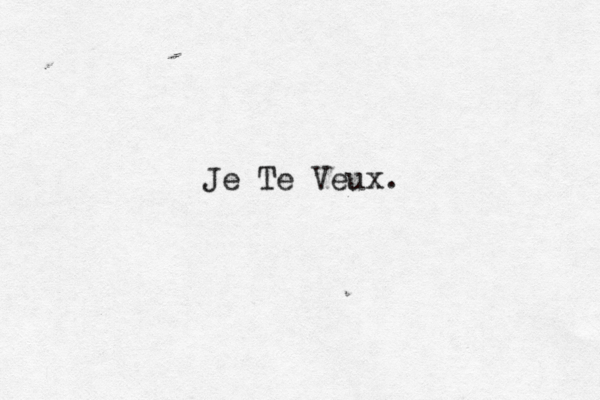 Carr Je Te Veux. 
