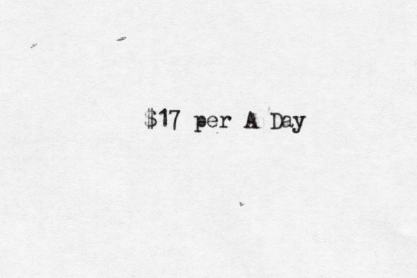 $17 per A Day