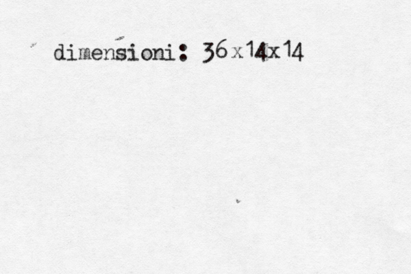 dimensioni: 36• x14x14