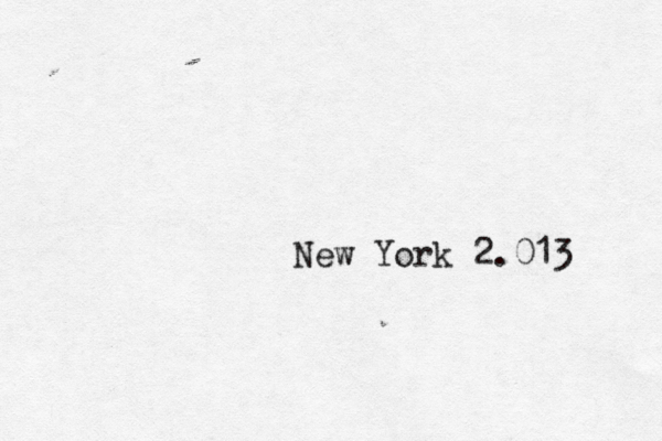 New York 2.013 