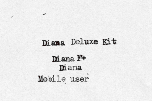 Diana Diana Diana F+ Deluxe Kit Mobile user