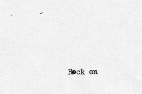 Rock on 