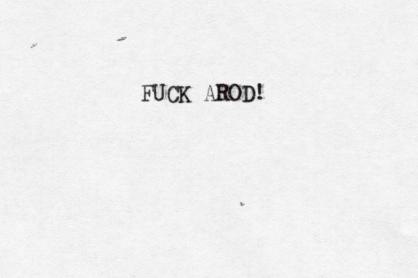 FUCK AROD!