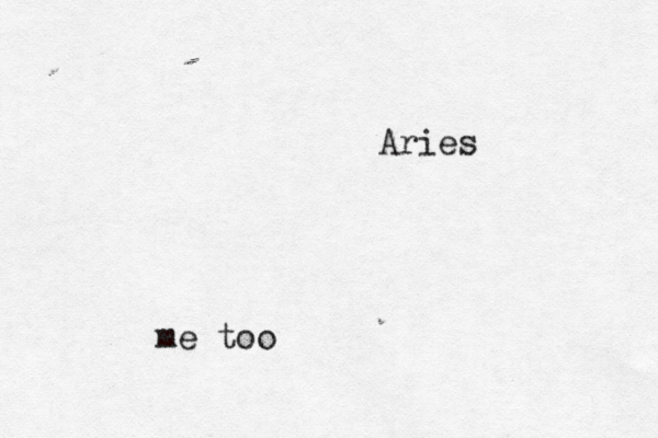 Aries me too 