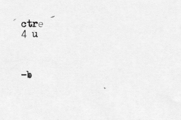 ctre 4 u -b