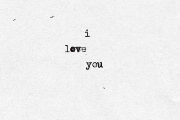 i love you 