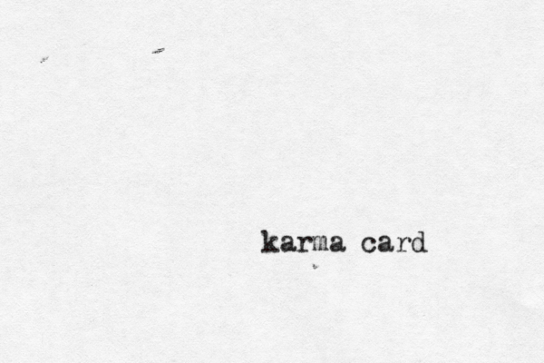 karma card