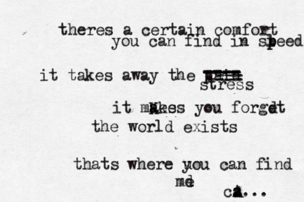 theres a certain comfort you can find in sleed p p it takes a way the pain ---- ---- ---- ---- --- -- stress it mKes a akes you forg dt e the world exists thats where u you can find md e cz . z .... a A 