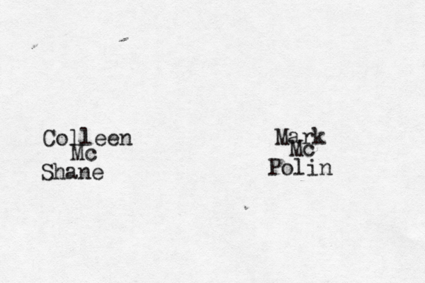 Colleen Mc Shane Mark Mc Polin 
