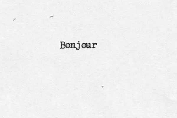 Bonjour