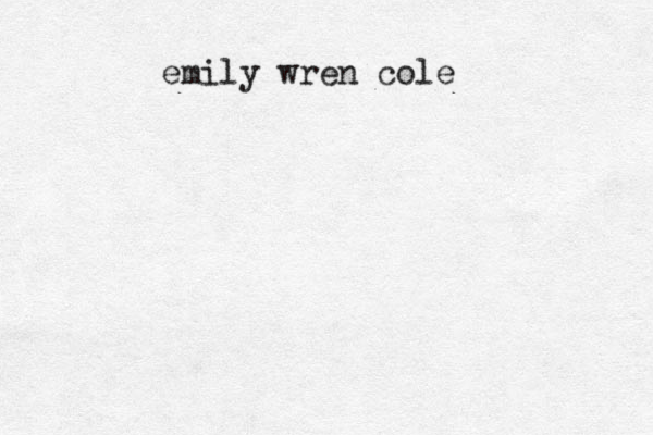 emily wren cole 