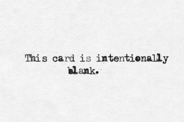 This card is intentionally blank.