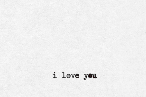 i love you 