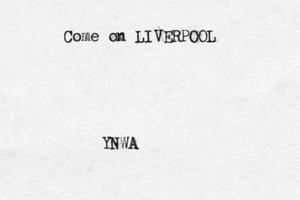 Come on LIVERPOOL YNWA 