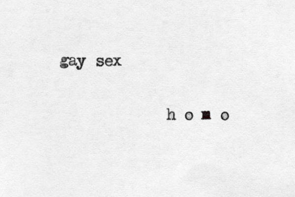 gay sex h o m o