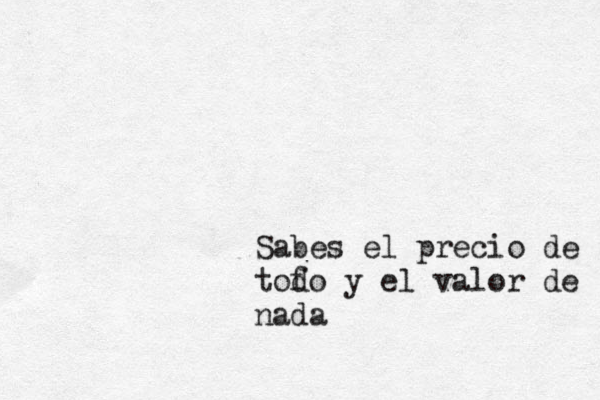 Sabes el precio de tof do y el valor de nada