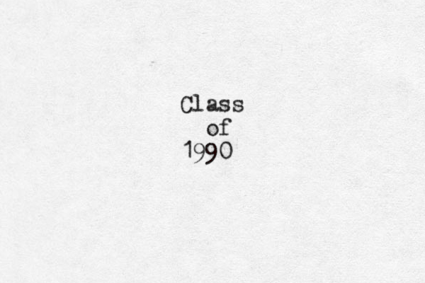 Class of 1990 