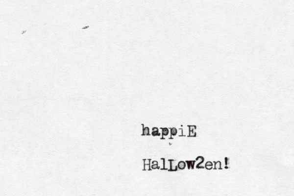 happiE HalLow2en!