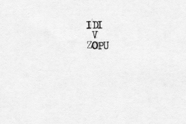 IDI V ZOPU