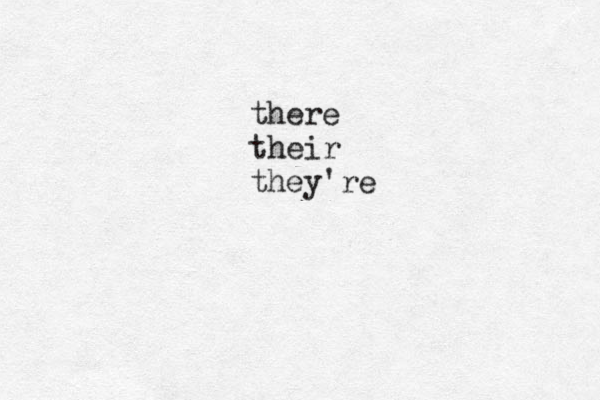 there their they're