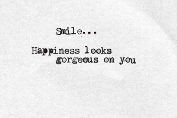 Smile... Happiness looks gorgeous on zo y u
