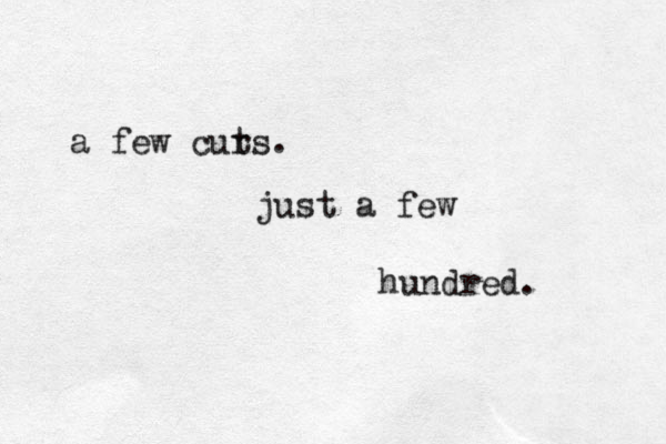 a few cur t s. just a few hundred . 