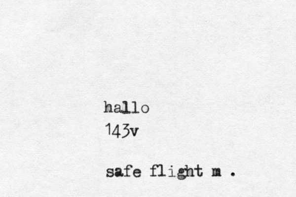 hallo 143v safe flight m . 
