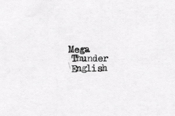 Mega Thunder English 