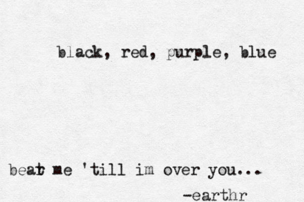 black, red, purple, blue bear t me 'till im over you... earthr -
