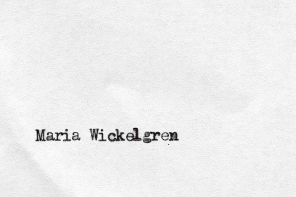 Maria Wickelgren 