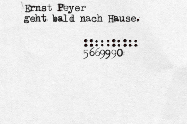 Ernst Peyer geht bald nach Hause. :::::::::: 5669990