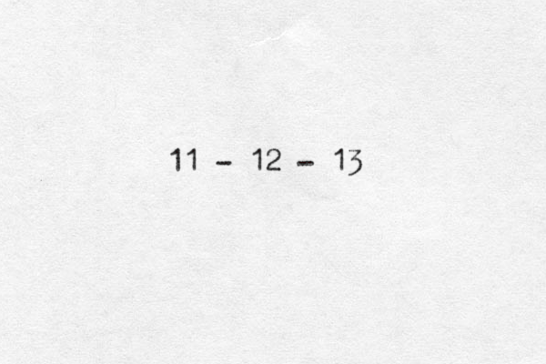 11 - 12 - 13 