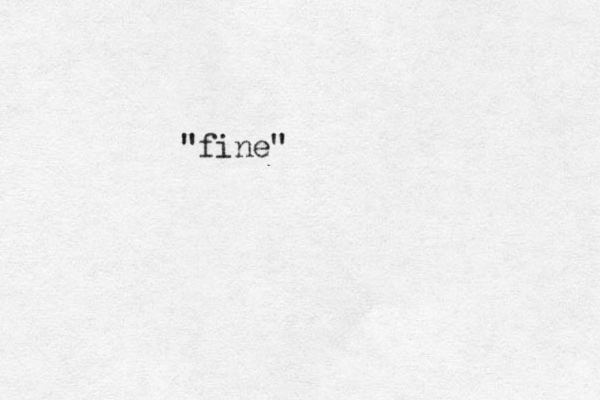 "fine" 