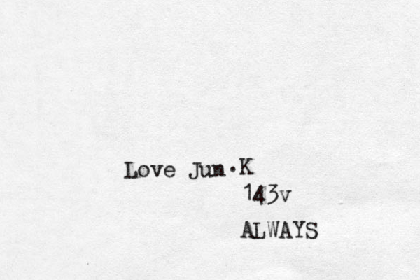 Love Jun .K 143v ALWAYS 