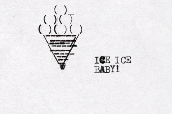 ( )( ) ( )( )( ) \ / \ / \ / ( ) v V ] ] ^ ----- ---- ----/ --- ----- ---- -- -- ------ V Iv C C C cE ICE BABY!